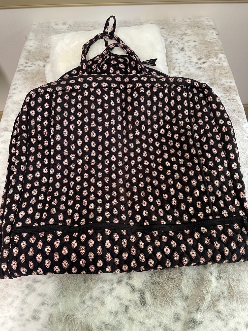Vera Bradley Black and Pink Paisley Travel Garment Bag